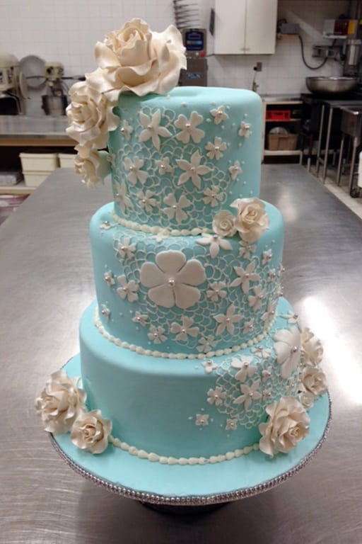 Wedding Cake Turquoise - Select Bakery