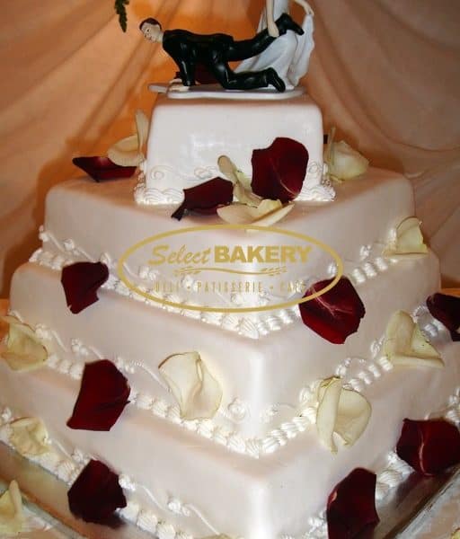 Wedding Cake Square Petals - Select Bakery