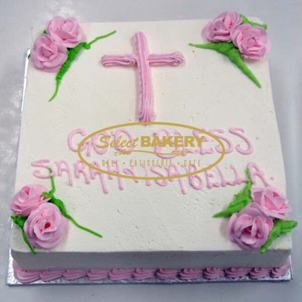Baptism Cake- For Girls