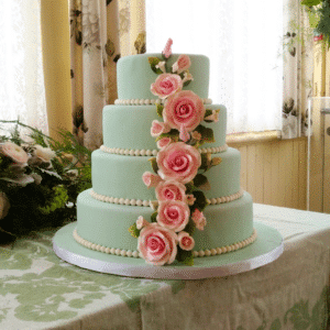 Wedding-Cake-Select-Bakery-Turquoise-Rose