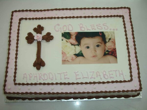 Baptism Cake Personalized Picture 330