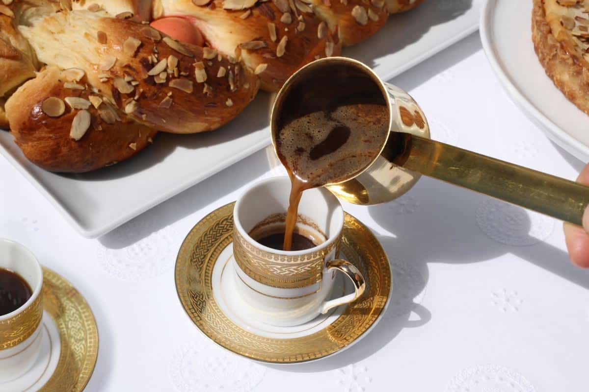 Select Bakery Greek Coffee with Briki and Tsoureki