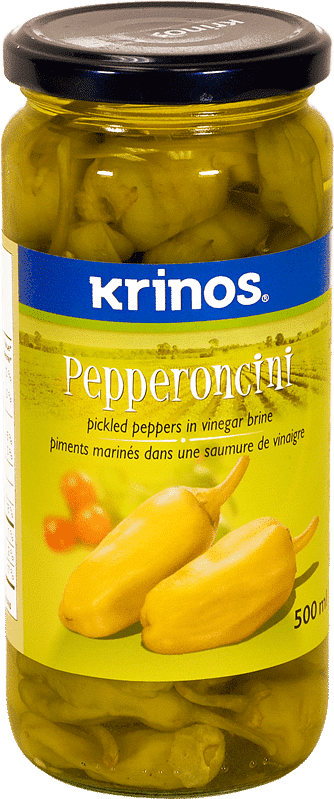 Krinos Pickled Peppers – Pepperoncini 500ml