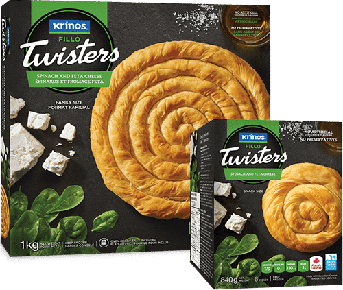 Krinos Fillo Twisters Spinach & Feta Cheese 840g (6 pcs.)